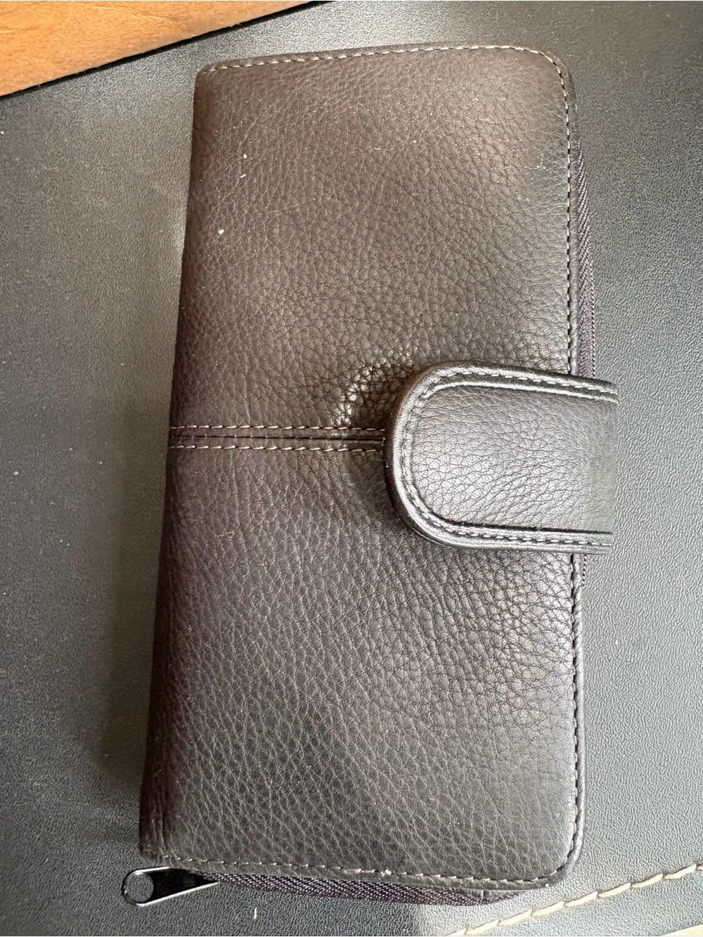 Buxton Black Leather Folded Men’s Wallet with Card Slots